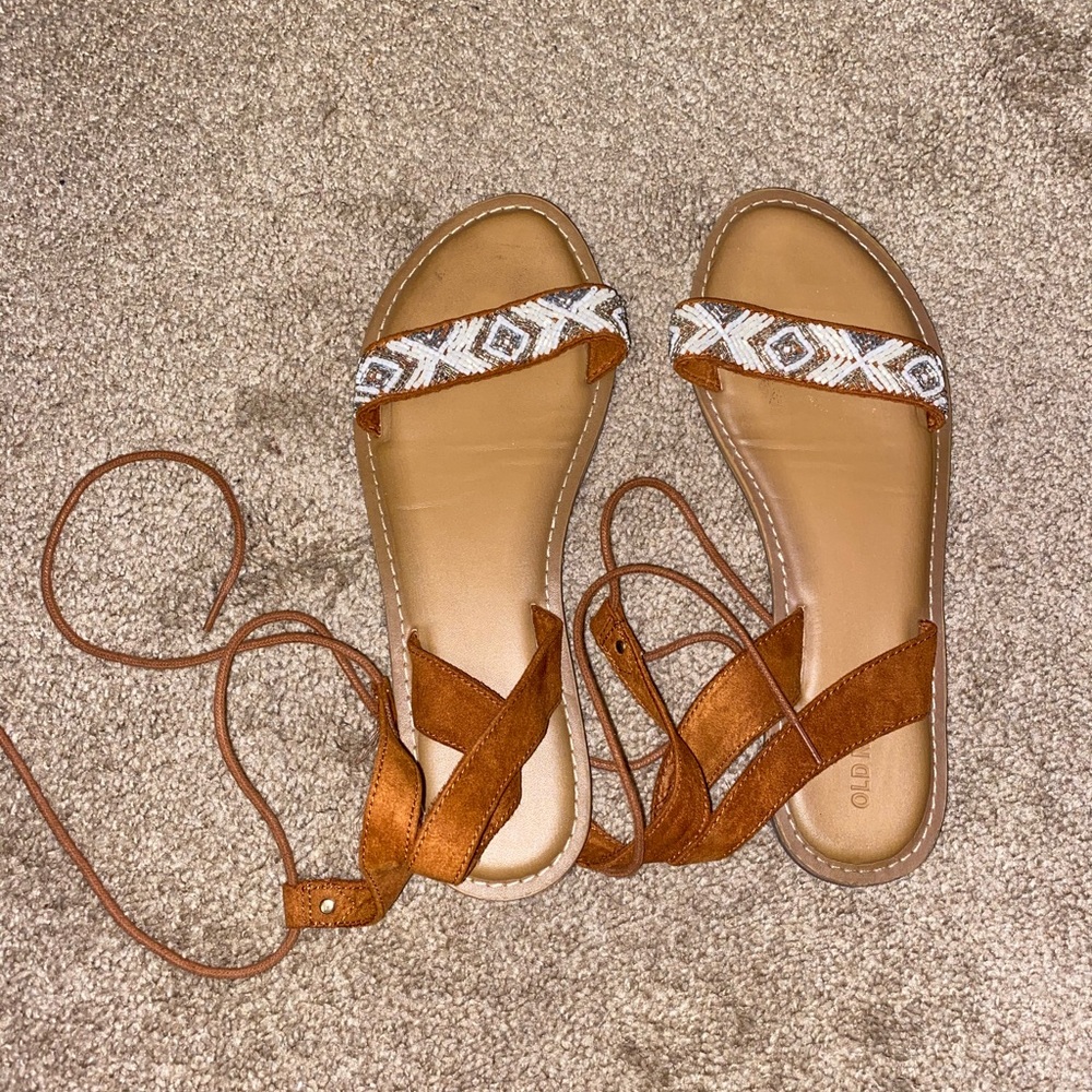 Beaded sandals